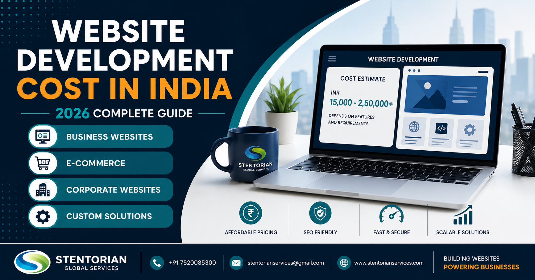 Website Development Cost in India: Complete Guide for Businesses (2026)